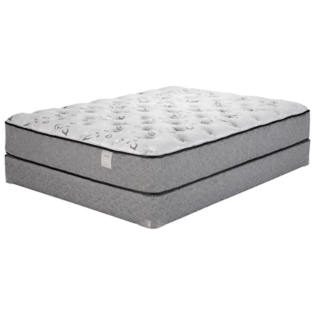 Full Plush Tight Top Pocketed Coil Mattress and 9" Heavy Duty Wood Foundation